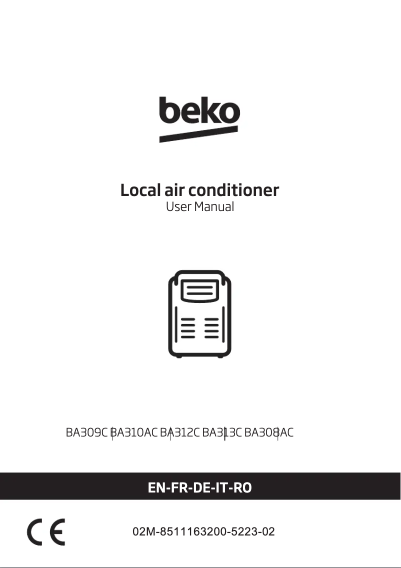 Page 1 de la notice Manuel utilisateur Beko BA313C