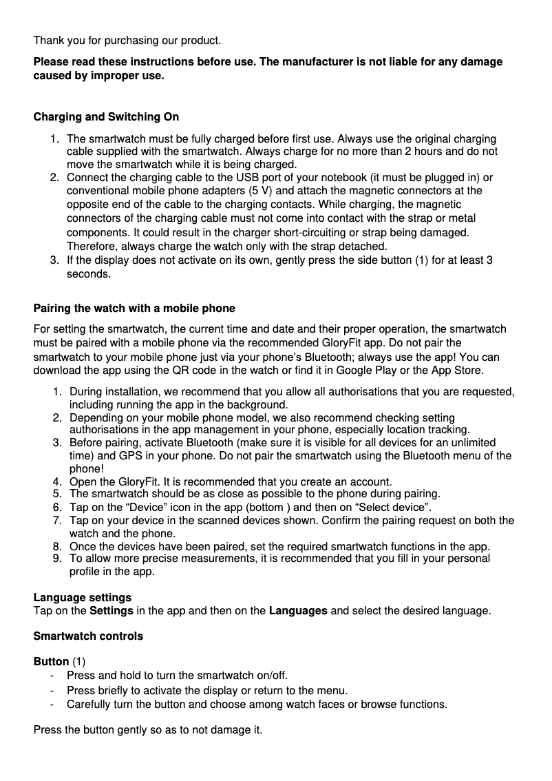 Page 1 de la notice Manuel utilisateur Armodd Roundz 5