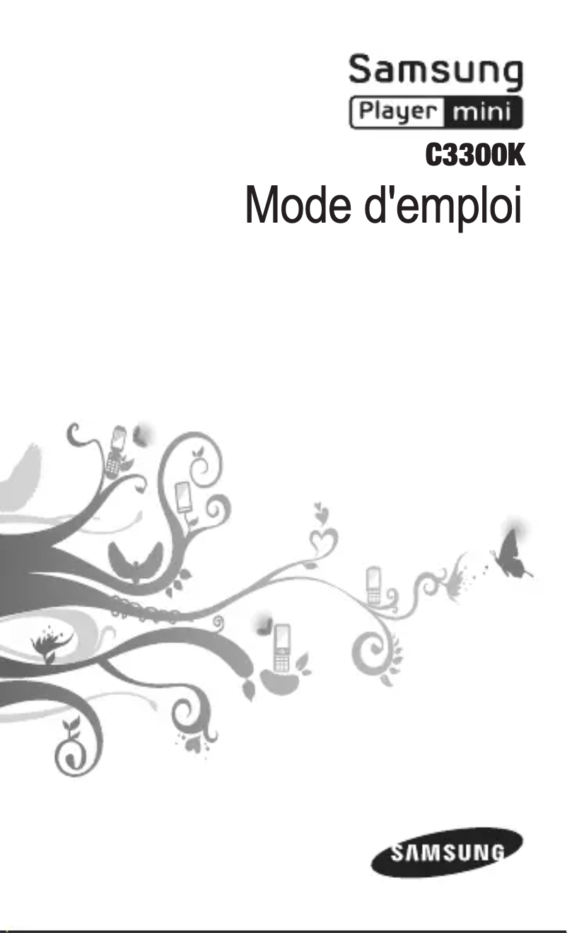 Page 1 de la notice Manuel utilisateur Samsung Champ GT-C3300