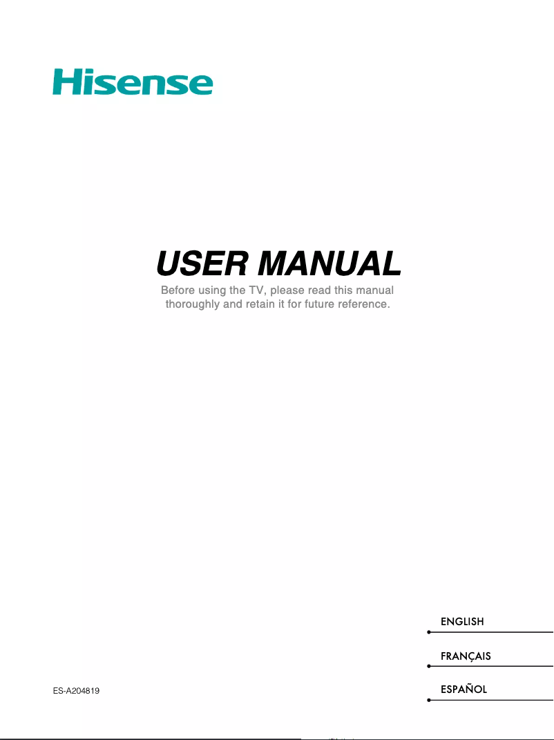 Image de la première page du manuel de l'appareil 85A6K