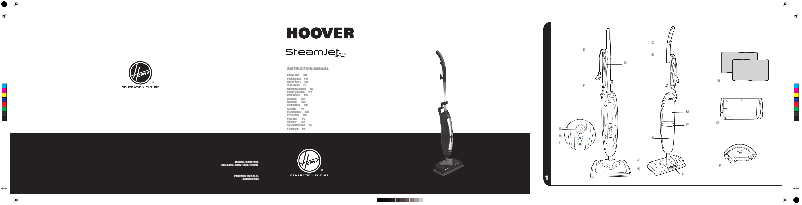 Page 1 de la notice Manuel utilisateur Hoover SteamJet SSN1700 013