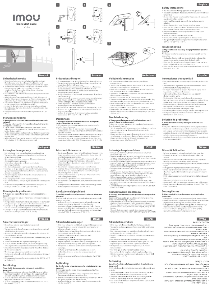 Image de la première page du manuel de l'appareil Cell Go Solar