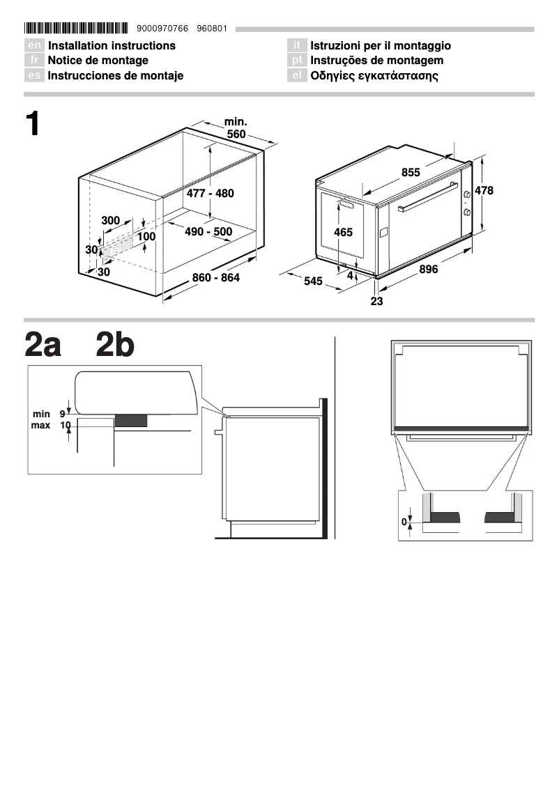 Page n°1 - Guide d'installation Neff B94M43N3