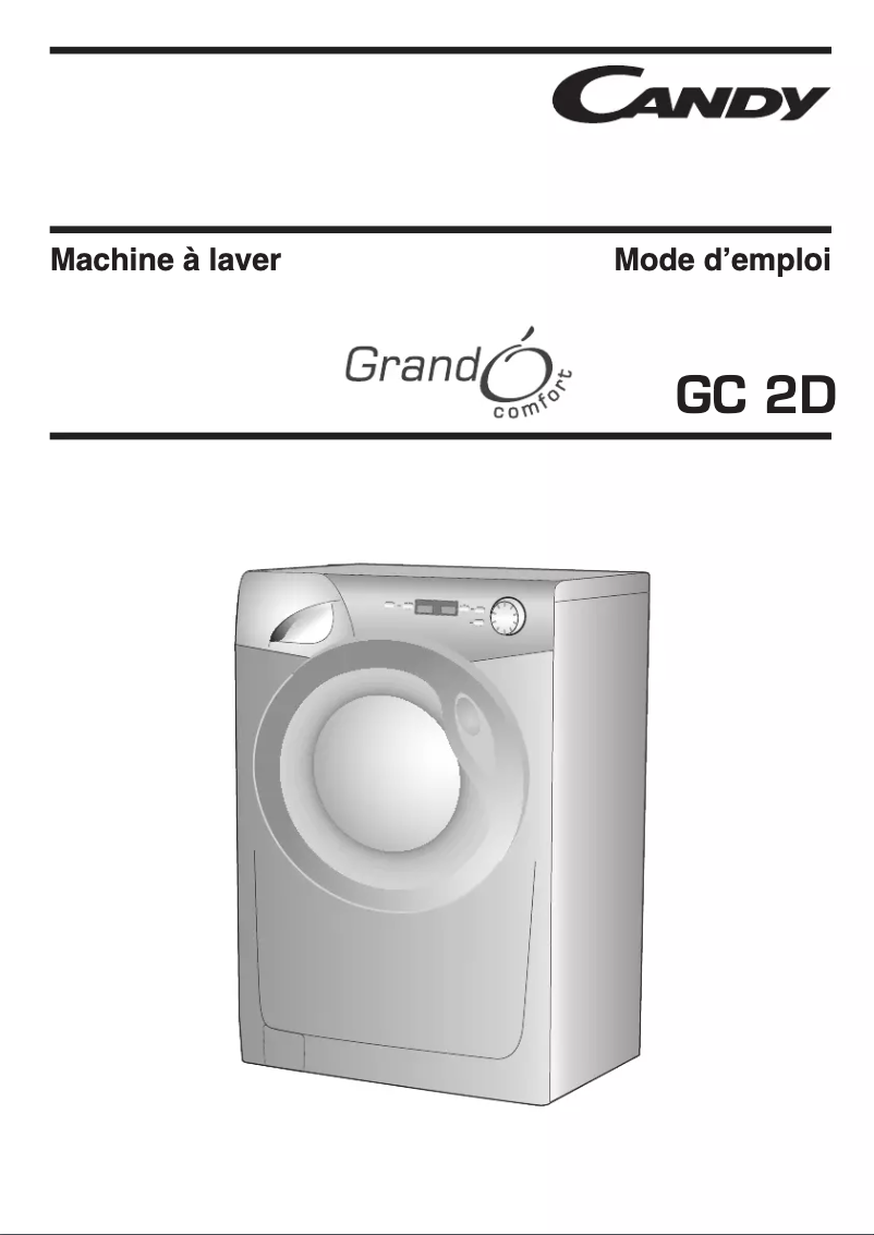 Page 1 de la notice Manuel utilisateur Candy GC 1382D1S-47