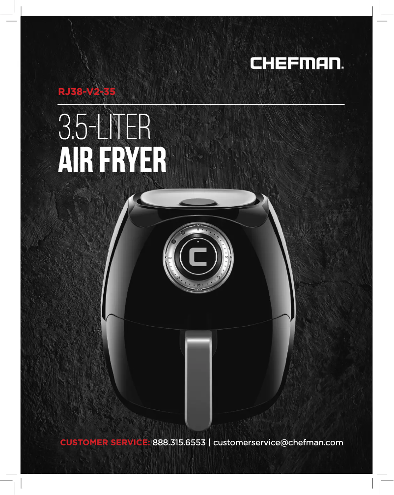 Page 1 de la notice Manuel utilisateur Chefman RJ38-V2-35