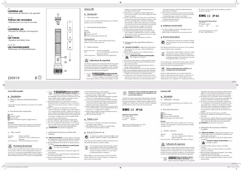 Page 1 de la notice Manuel utilisateur Livarno Lux IAN 67143