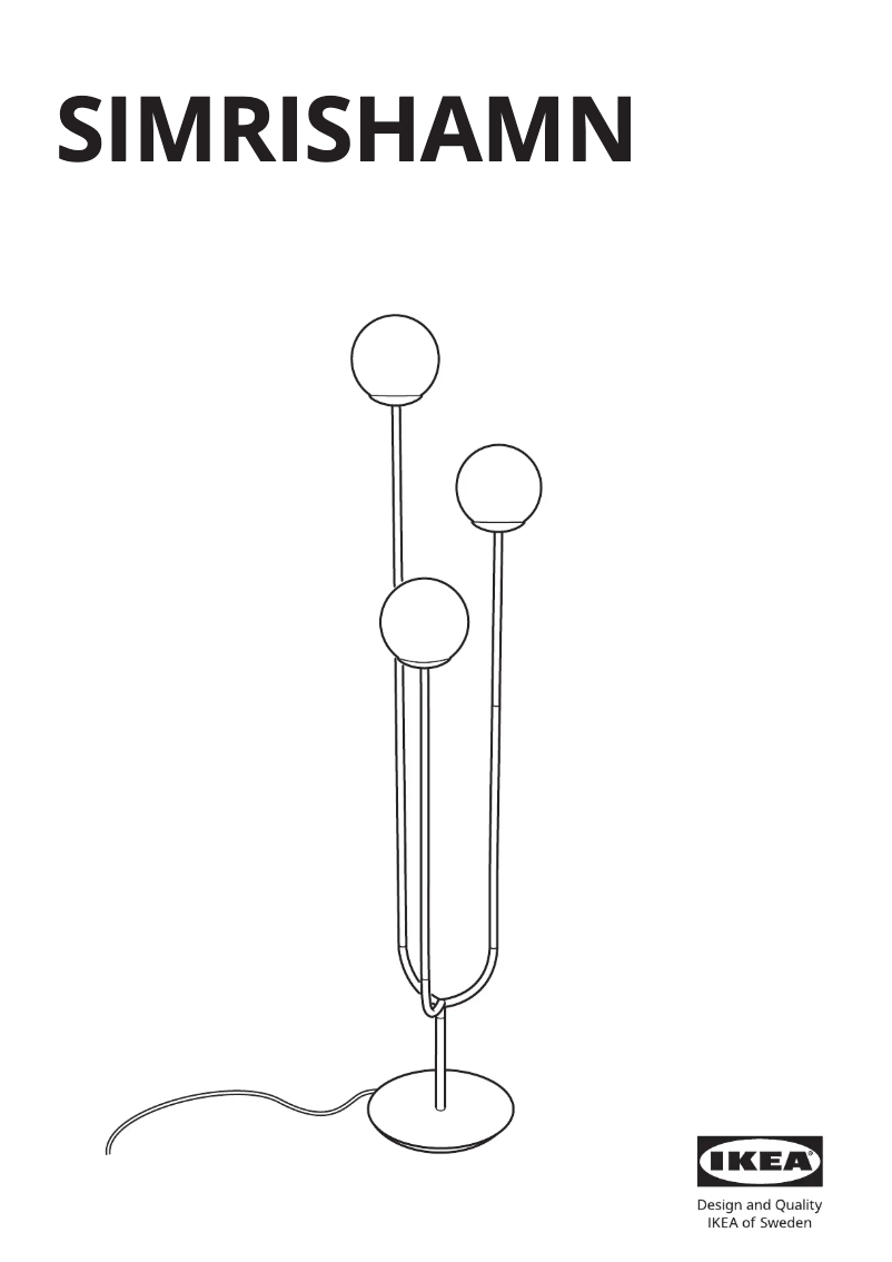 Image de la première page du manuel de l'appareil SIMRISHAMN 104.377.65