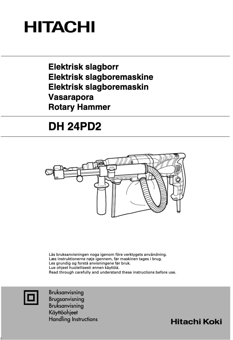 Página 1 del manual Manual de usuario Hitachi DH 24PD2