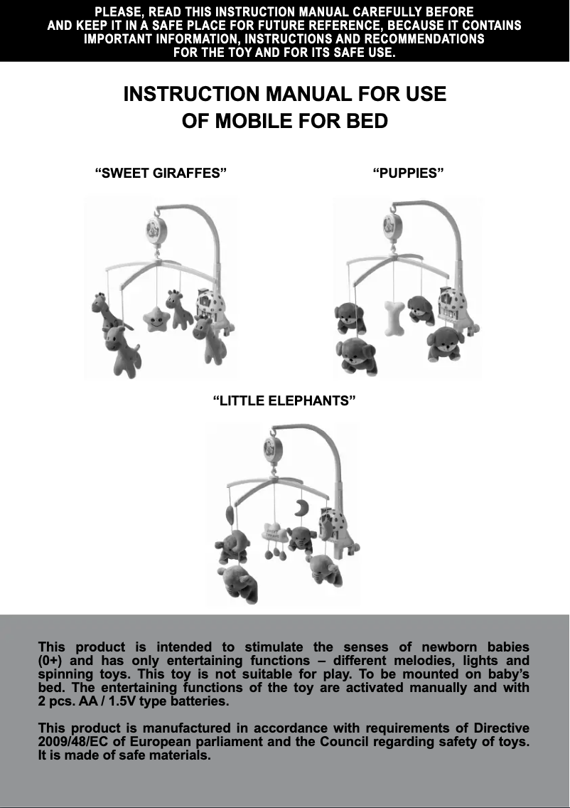 Page 1 de la notice Manuel utilisateur Chipolino Puppies