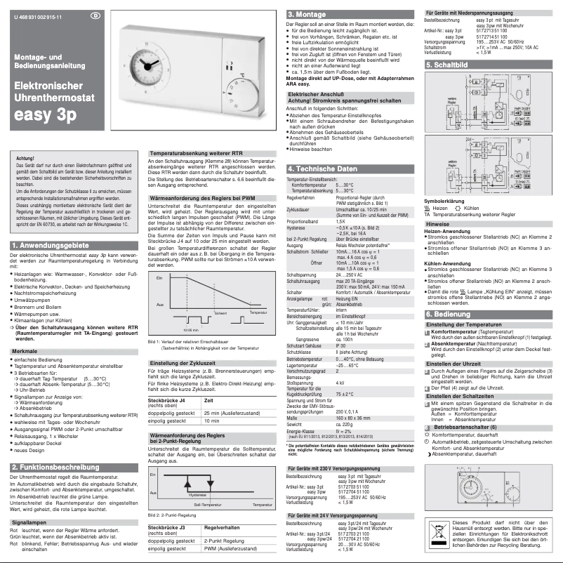 Page n°1 - Manuel utilisateur Eberle Easy 3PT