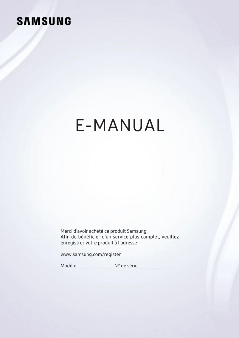 Page n°1 - Manuel utilisateur Samsung UE65KS7500