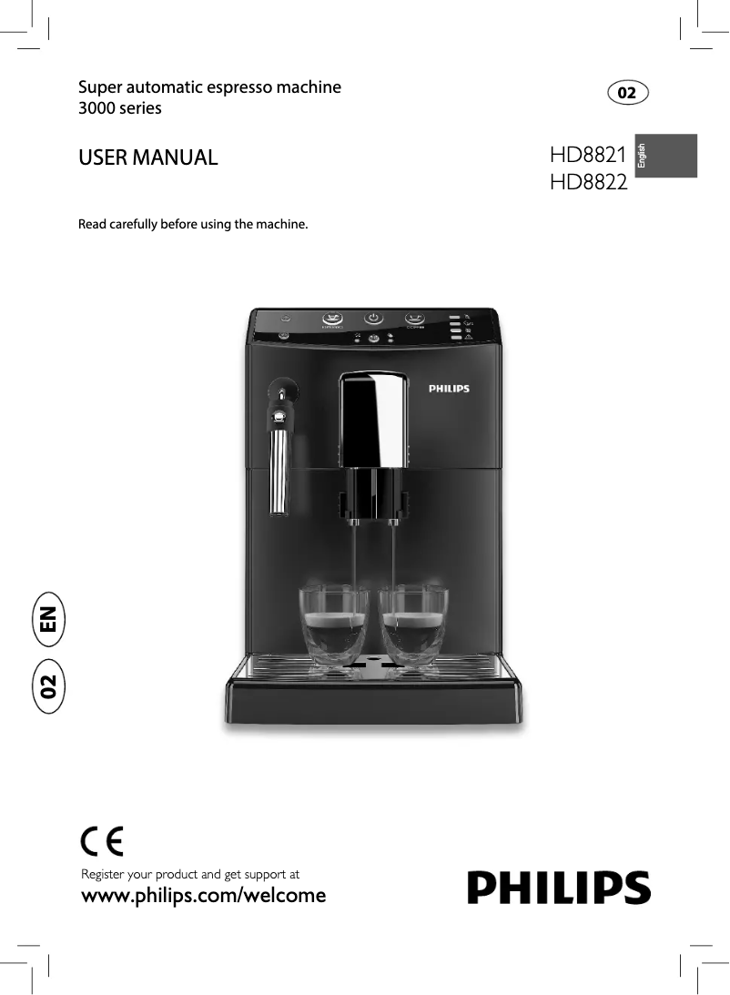 Image de la première page du manuel de l'appareil 3000 series HD8821