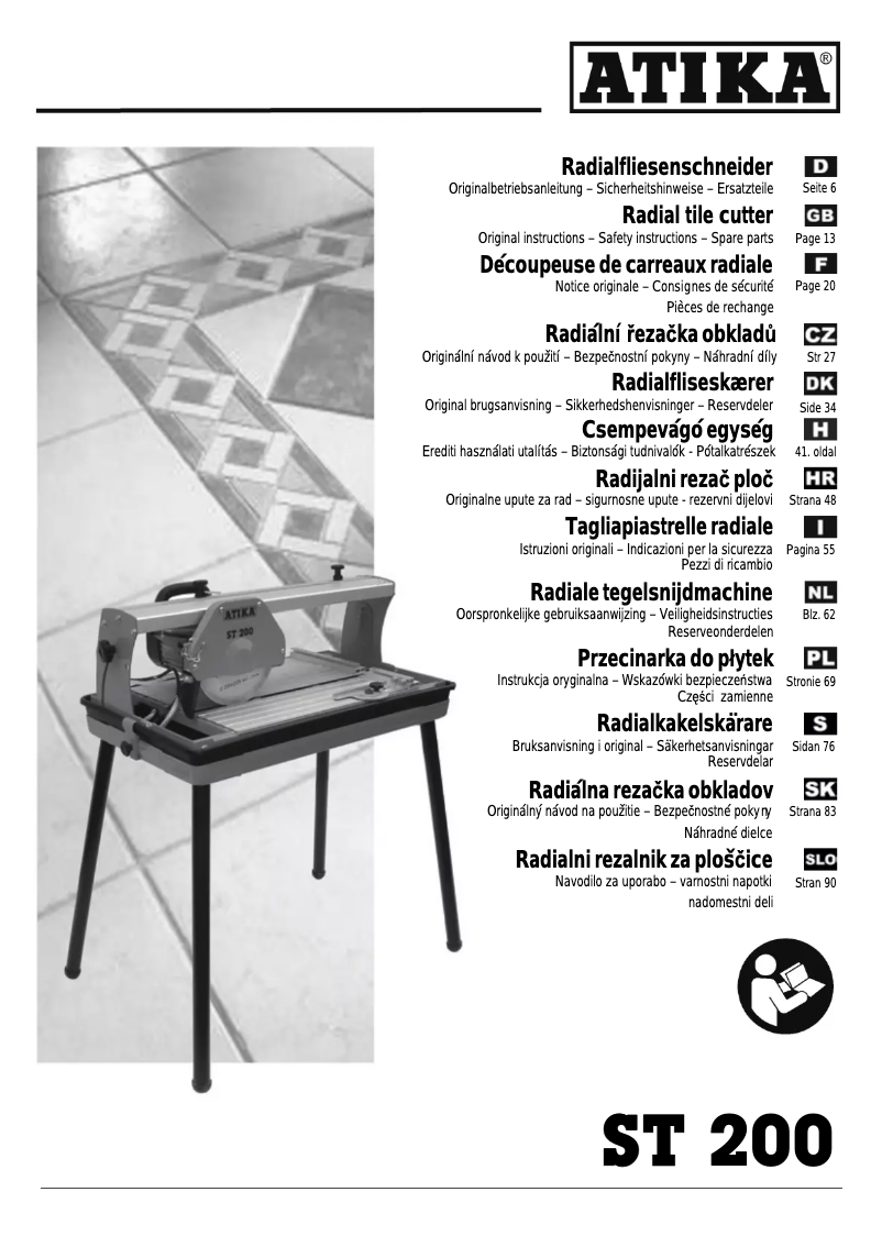 Page 1 de la notice Manuel utilisateur ATIKA ST 200