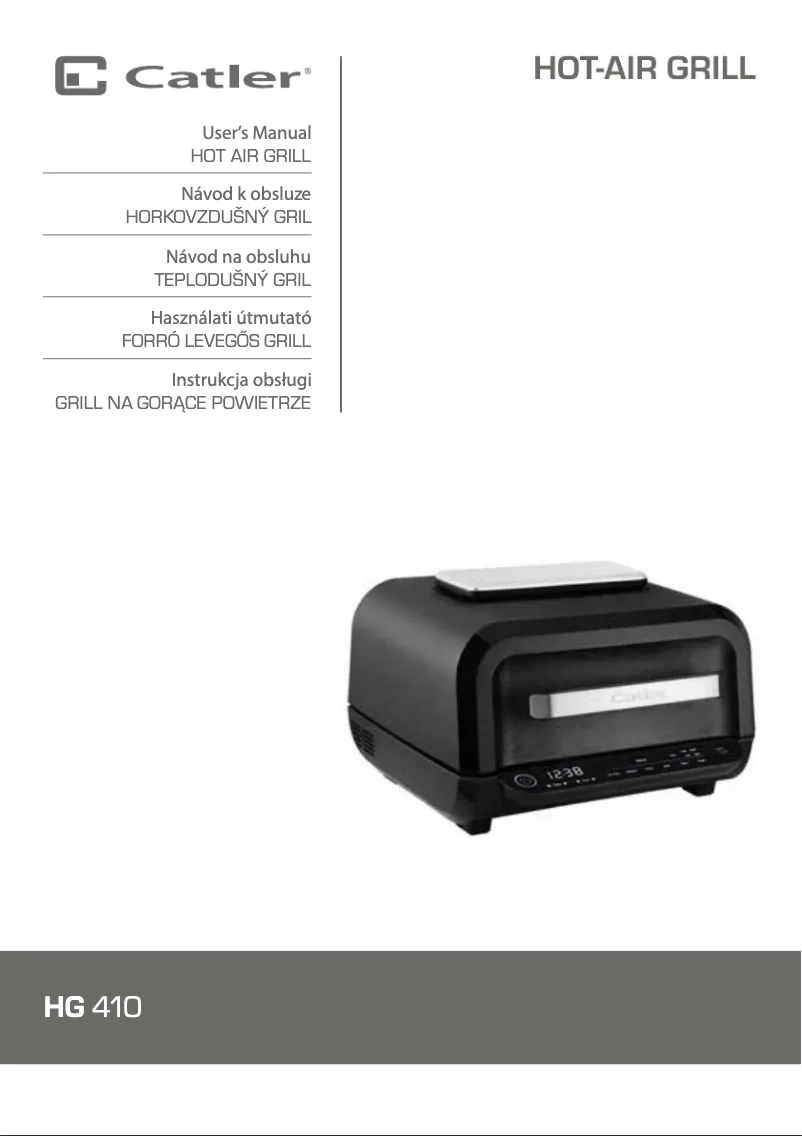 Page 1 of the manual User Manual Catler HG 410