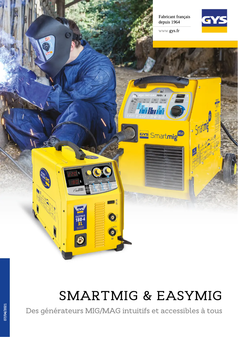 Page 1 de la notice Brochure GYS Smartmig 162