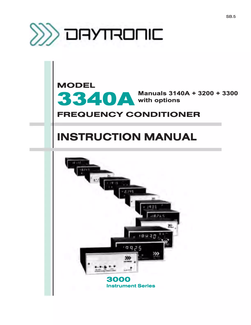 Page n°1 - Fiche technique Daytronic 3340CF