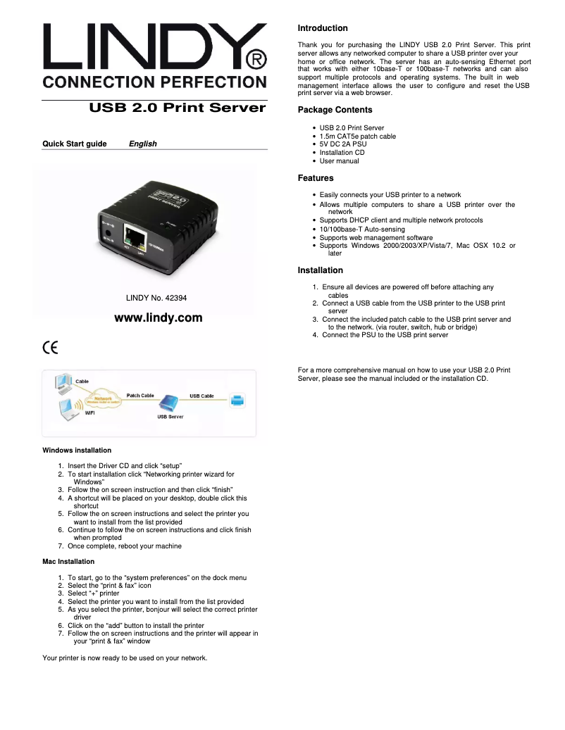 Image de la première page du manuel de l'appareil 42394