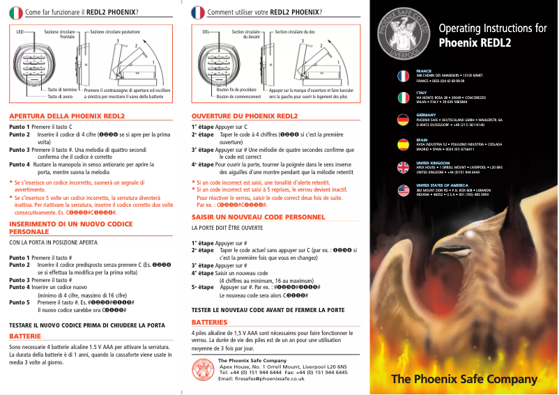 Página 1 del manual Manual de usuario Phoenix REDL2