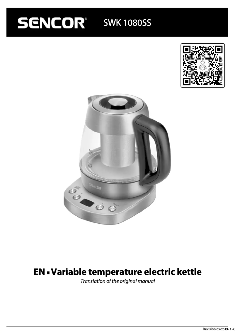 Page 1 of the manual User Manual Sencor SWK 1080SS