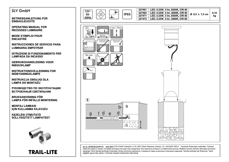Image de la première page du manuel de l'appareil 227462