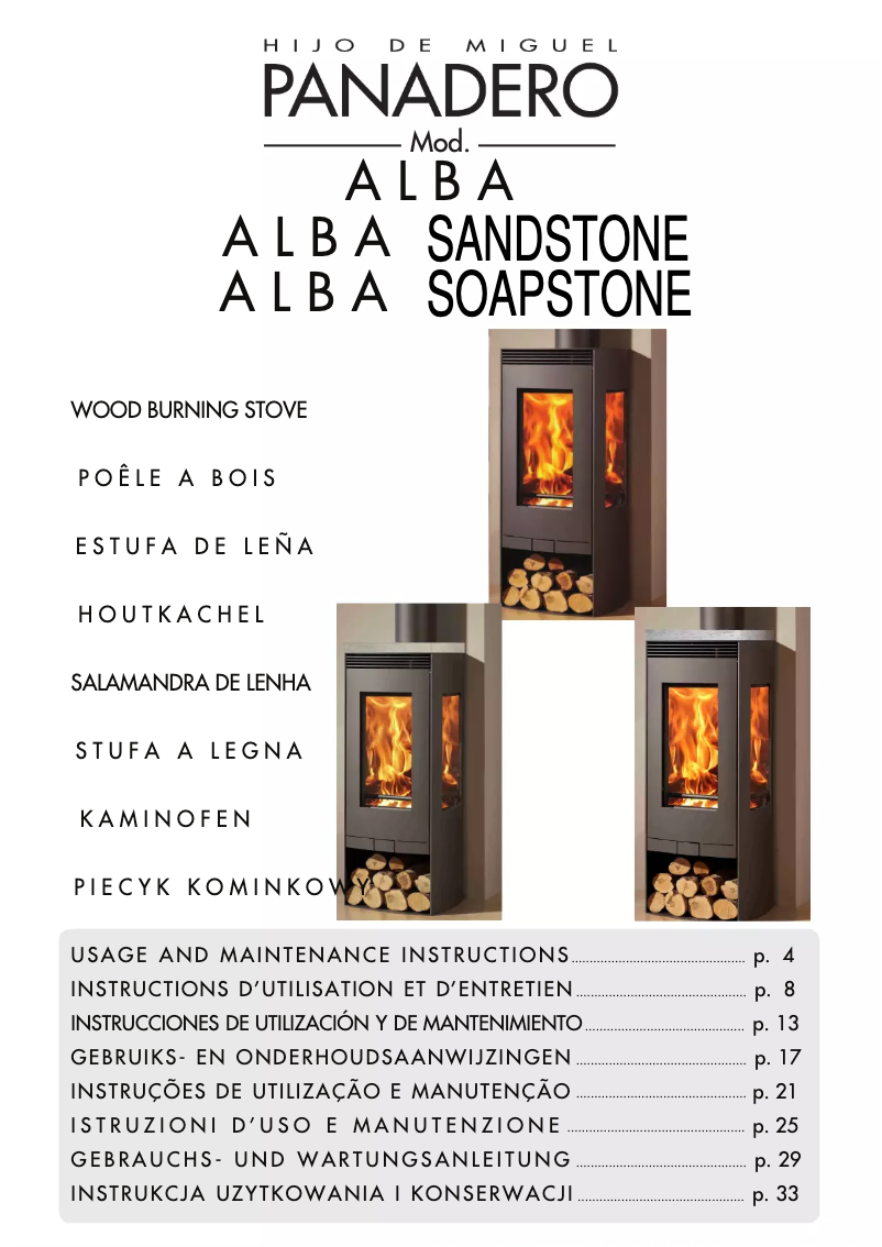 Page 1 de la notice Manuel utilisateur Panadero ALBA
