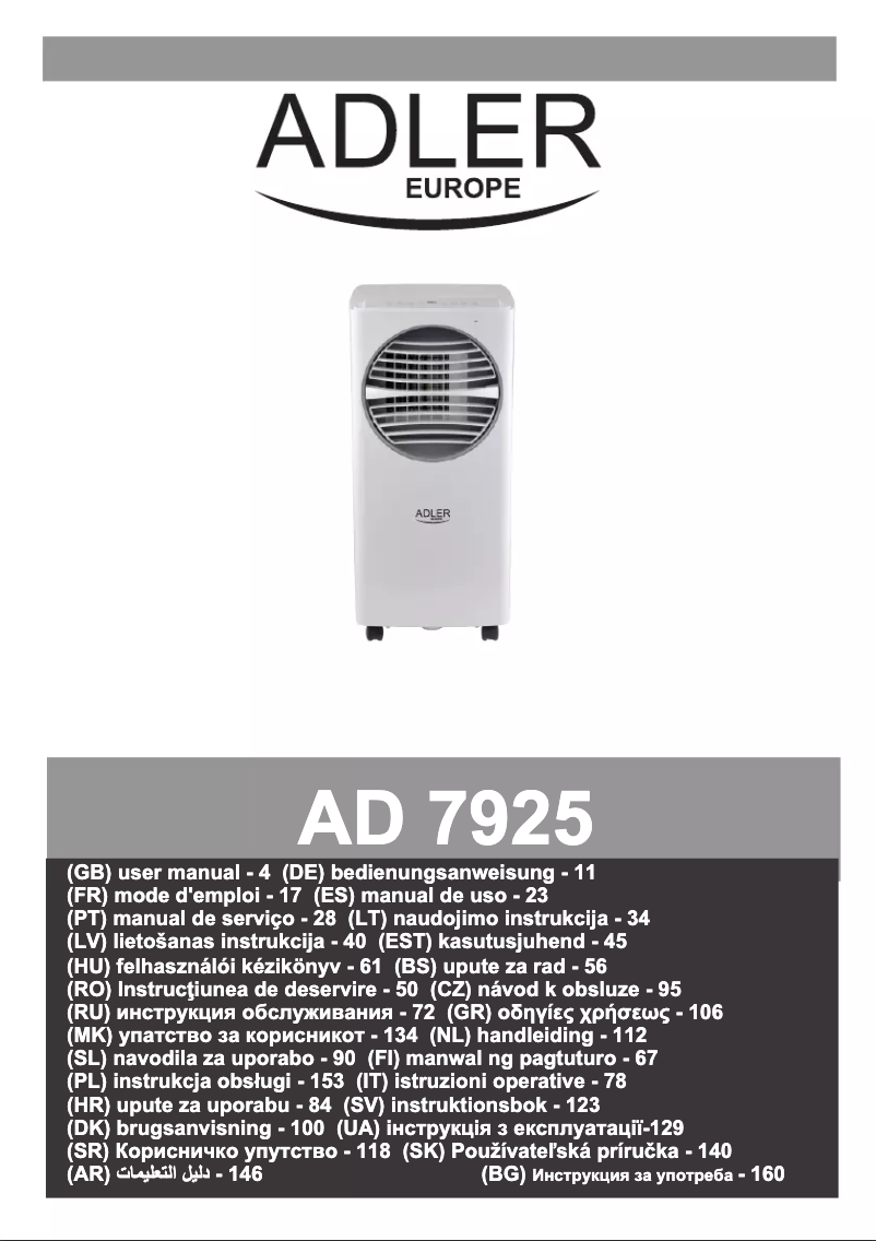 Image de la première page du manuel de l'appareil CR 7926