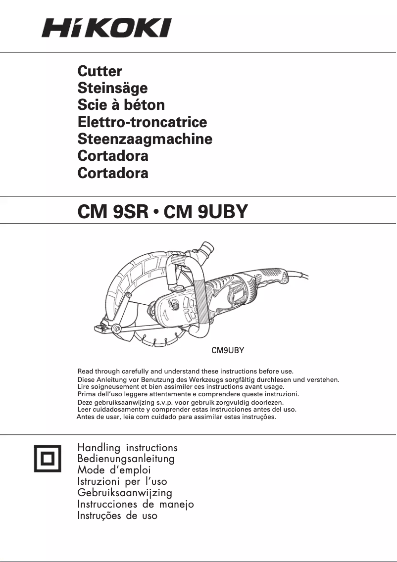Página 1 del manual Manual de usuario HiKOKI CM9SR