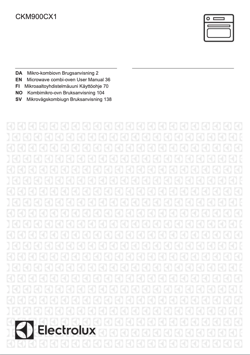 Page 1 de la notice Manuel utilisateur Electrolux CKM900CX1