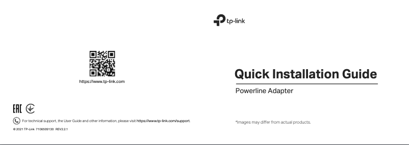 Page n°1 - Manuel utilisateur TP-Link TL-PA2010
