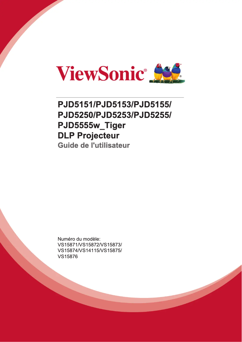Página 1 del manual Manual de usuario Viewsonic PJD5255
