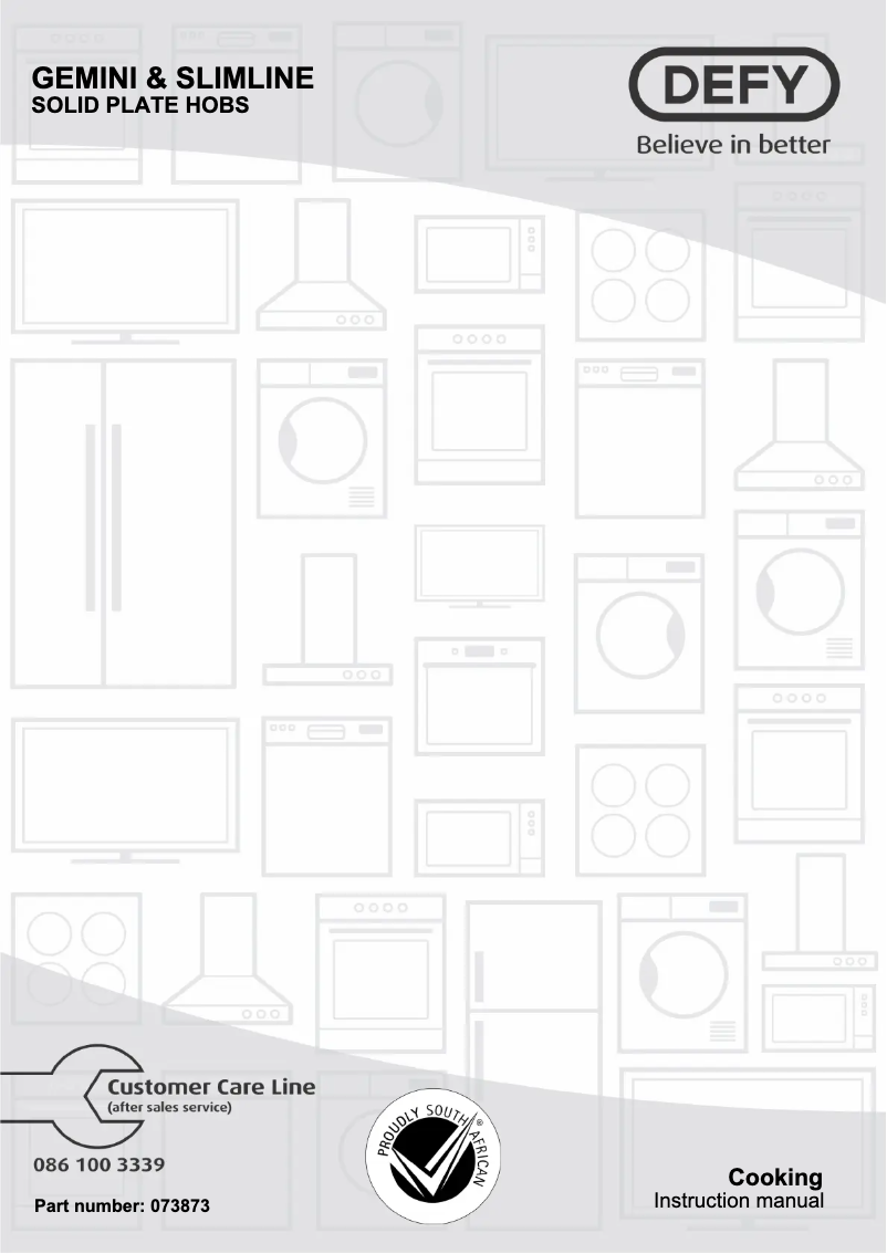 Page n°1 - Manuel utilisateur Defy DHD332