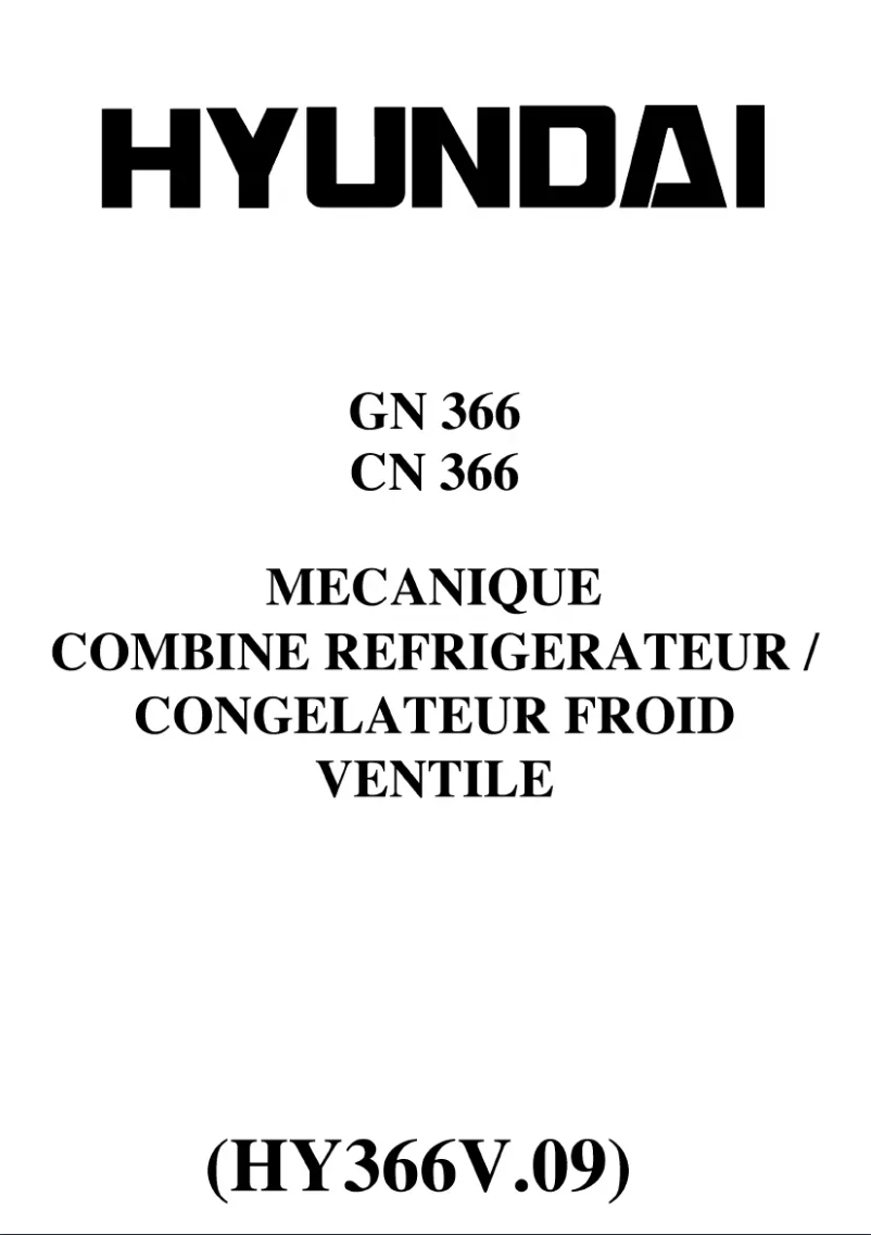 Image de la première page du manuel de l'appareil GN 366