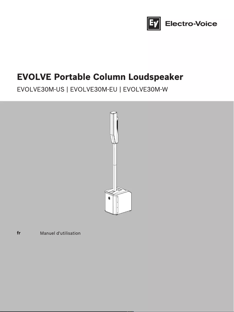 Image de la première page du manuel de l'appareil EVOLVE30M-W