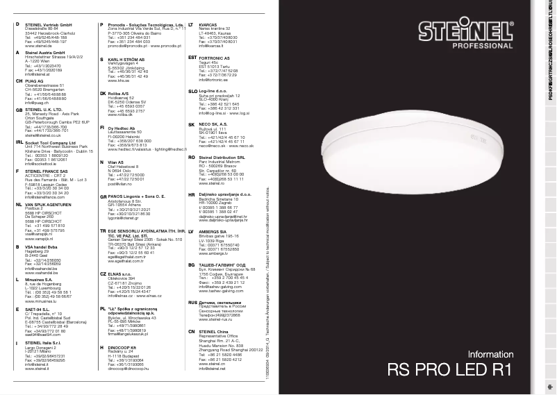 Image de la première page du manuel de l'appareil ST 728113