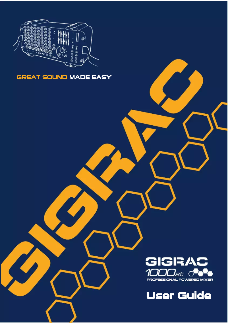 Page n°1 - Manuel utilisateur Soundcraft GigRac 1000st
