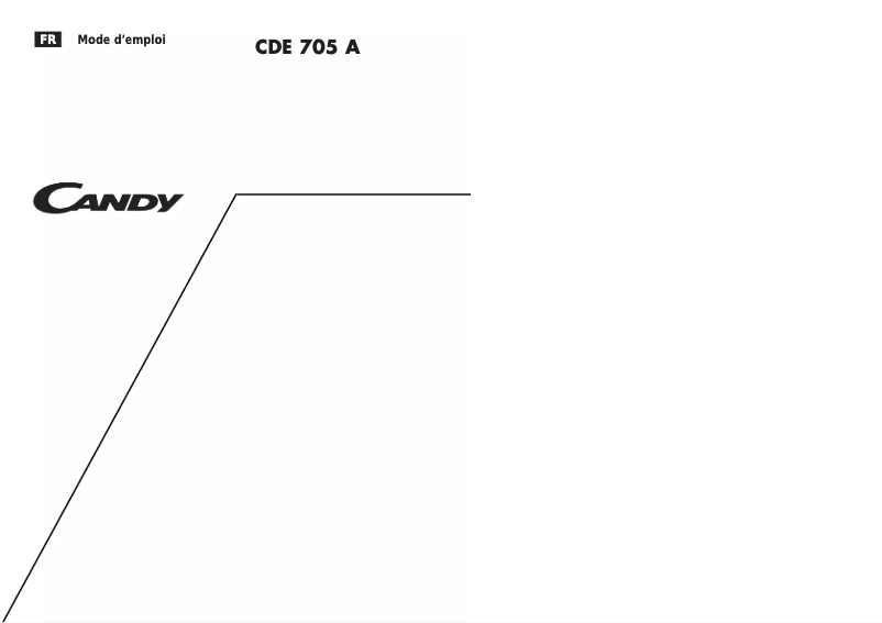 Image de la première page du manuel de l'appareil LS CDE705AFR