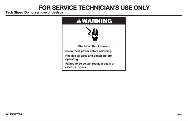Page n°1 - Fiche technique JennAir JMC6224HM