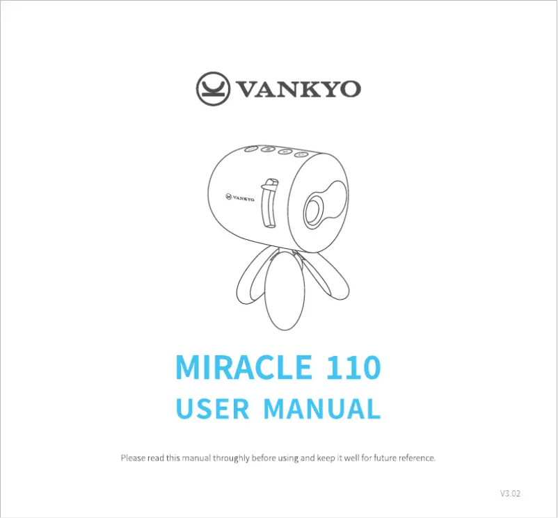 Image de la première page du manuel de l'appareil Miracle 110