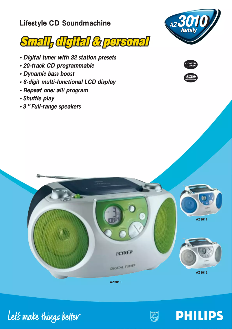 Image de la première page du manuel de l'appareil AZ3012