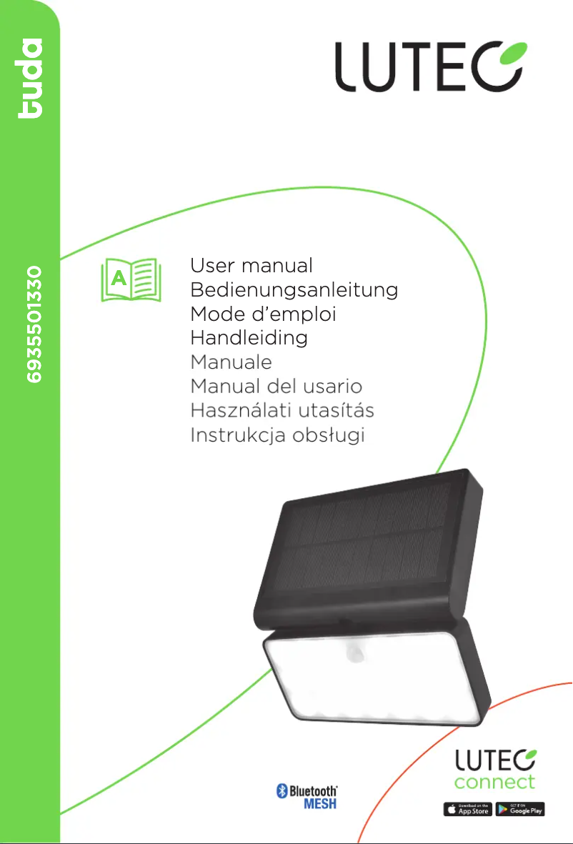 Page 1 de la notice Manuel utilisateur Lutec Tuda