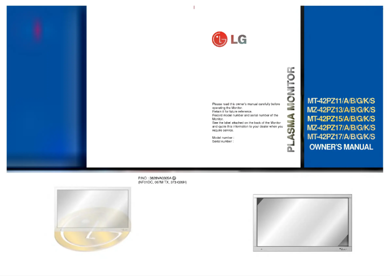 Página 1 del manual Manual de usuario LG MT-42PZ15B