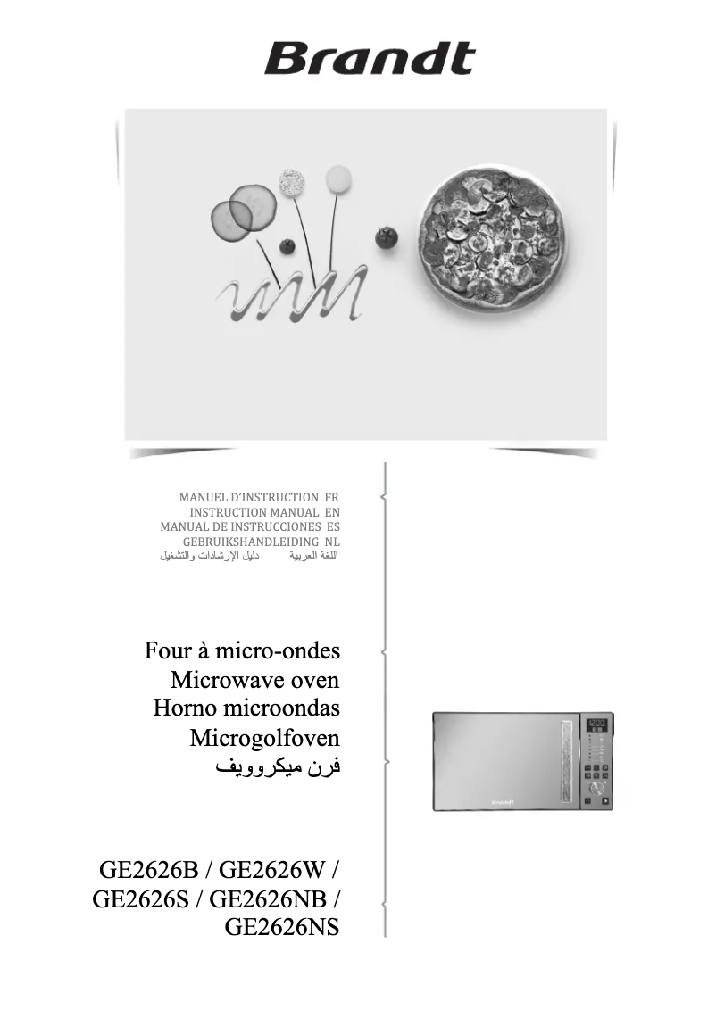 Page n°1 - Manuel utilisateur Brandt GE2626B