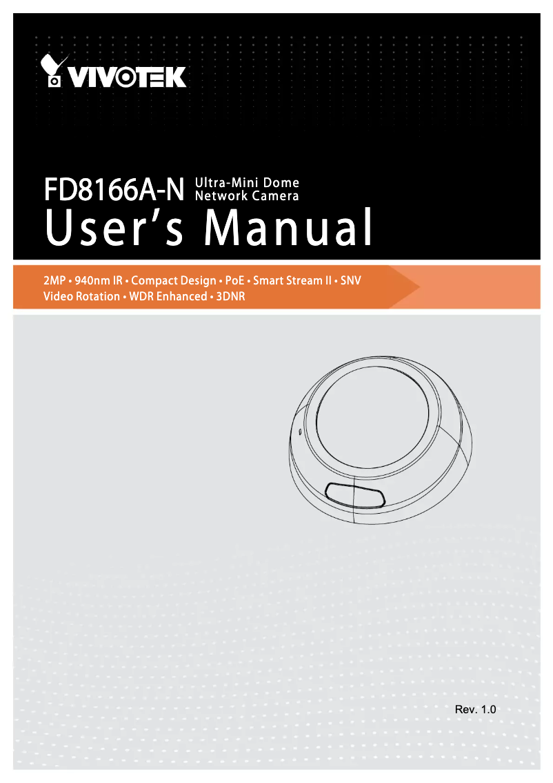 Image de la première page du manuel de l'appareil FD8166A-N