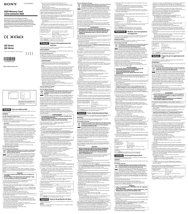 Image de la première page du manuel de l'appareil QD-M64