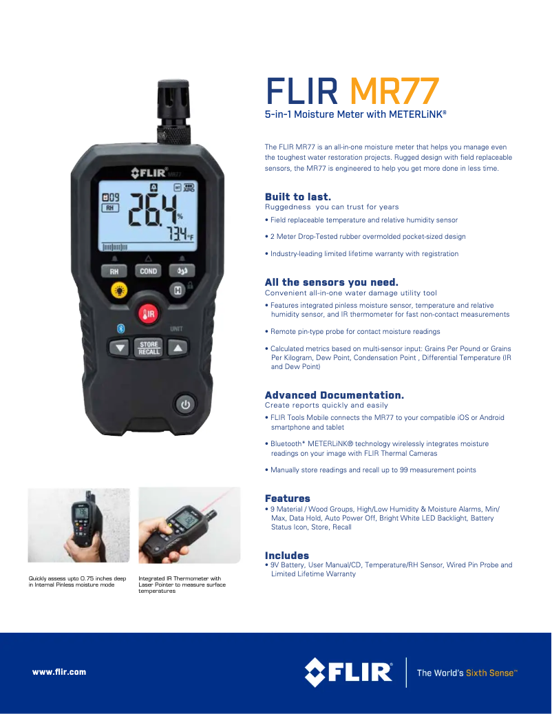 Image de la première page du manuel de l'appareil MR77