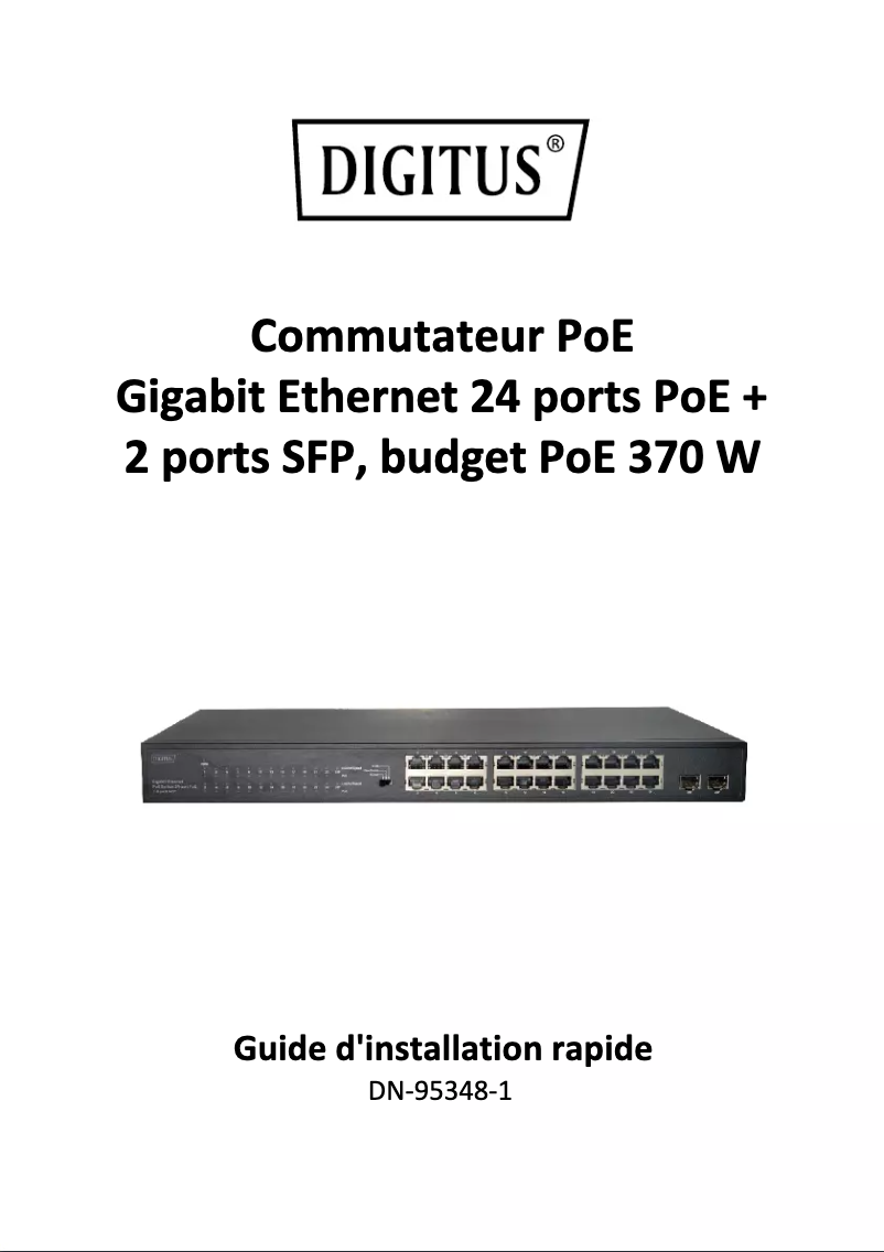 Page n°1 - Manuel utilisateur Digitus DN-95348-1