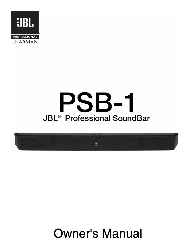 Image de la première page du manuel de l'appareil PSB-1