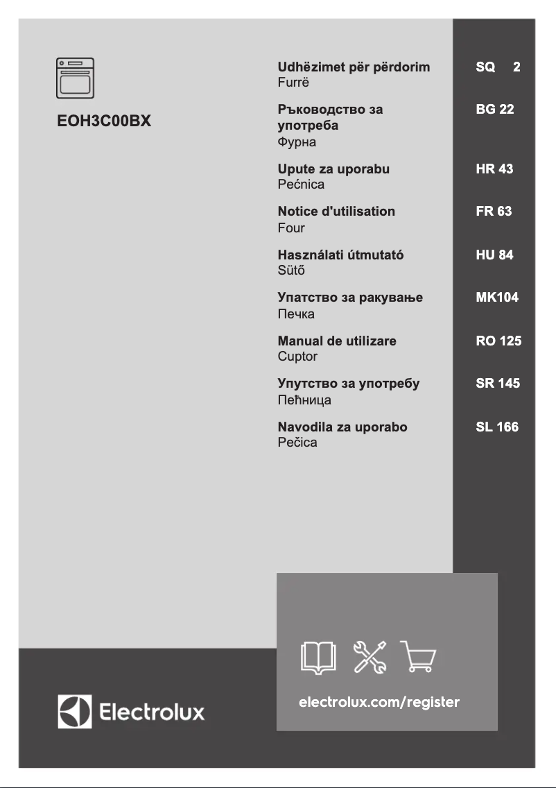 Page n°1 - Manuel utilisateur Electrolux EOH3C00BX