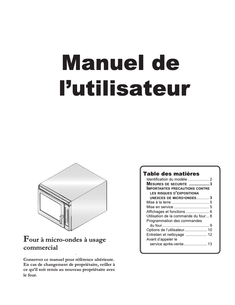 Image de la première page du manuel de l'appareil MRC22S2