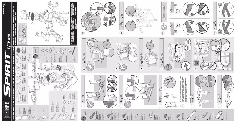 Página 1 del manual Instrucciones / montaje Weber Spirit E-320